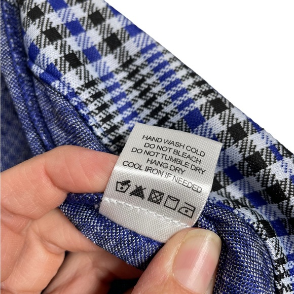 Privacy Please | NWOT Sloane Pant & Avalon Top Set in Blue/Black Plaid Small - Picture 13 of 13